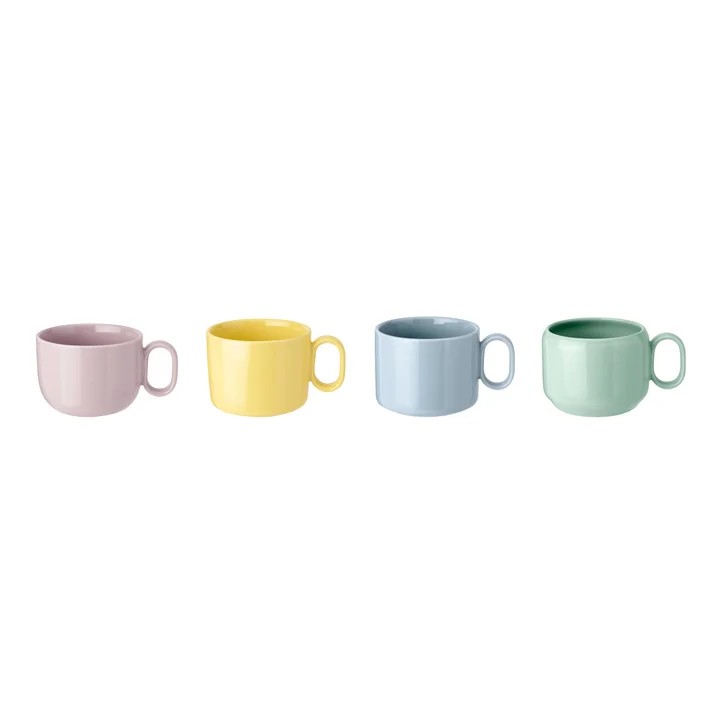 Mix’n’Match Cups (set of 4) from Rig-Tig by Stelton in blue / yellow / pink / green