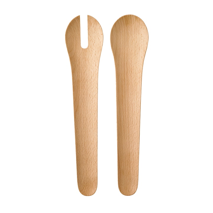 Toss-It Salad servers from Rig-Tig by Stelton in beech wood