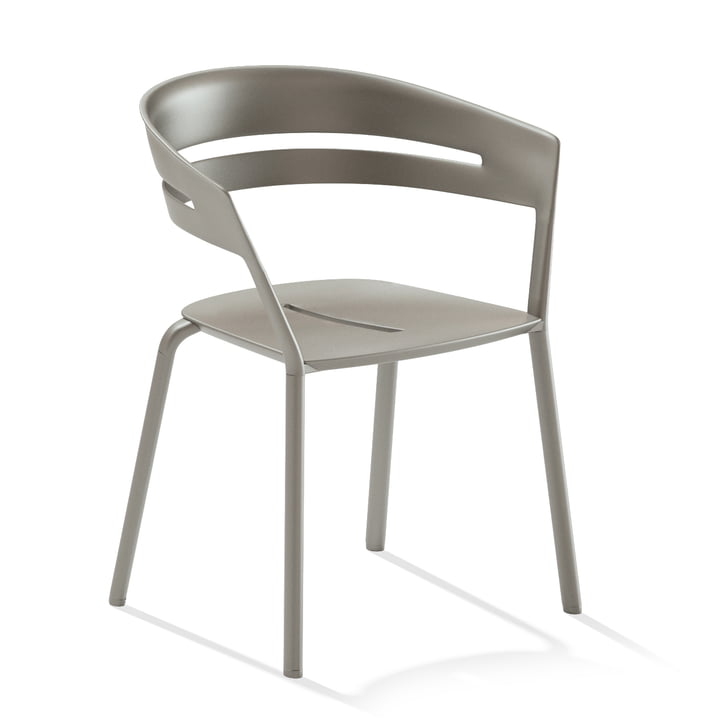 Ria Armchair from Fast in metal grey