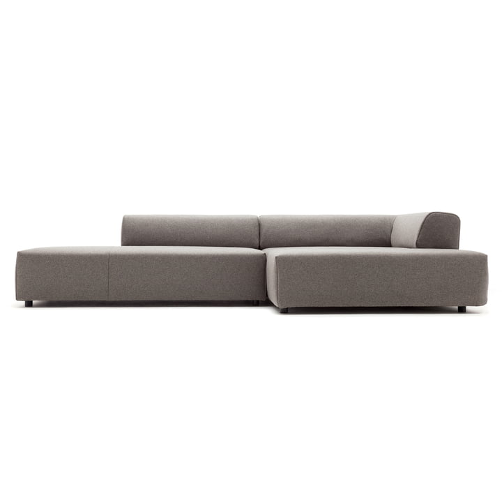 freistil - 184 Sofa, Récamiere right, cover beige grey (7404) / standard base plastic