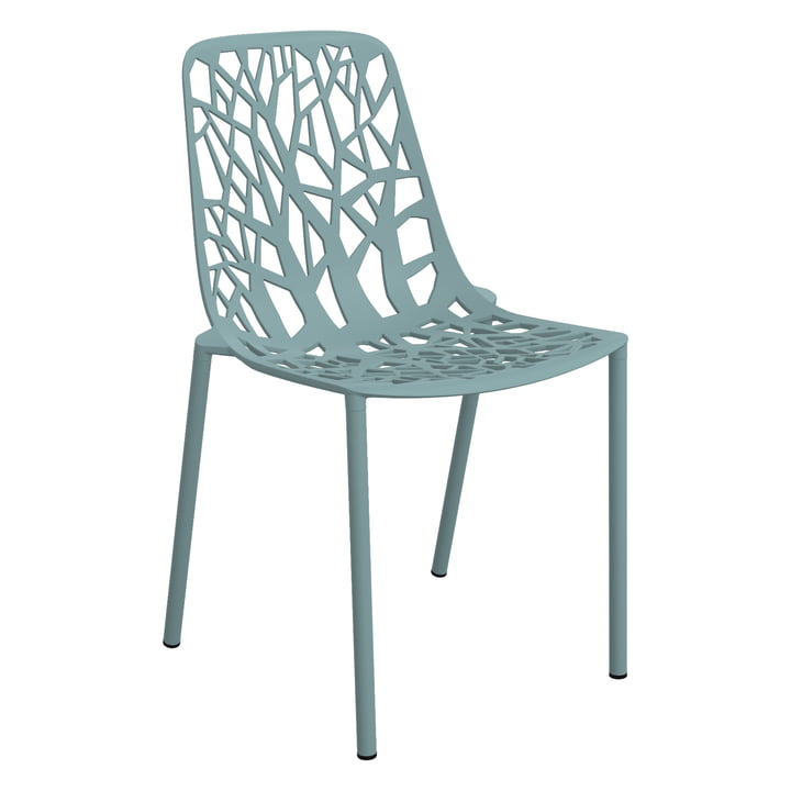 Forest Stacking chair ( Outdoor ) from Fast in light blue