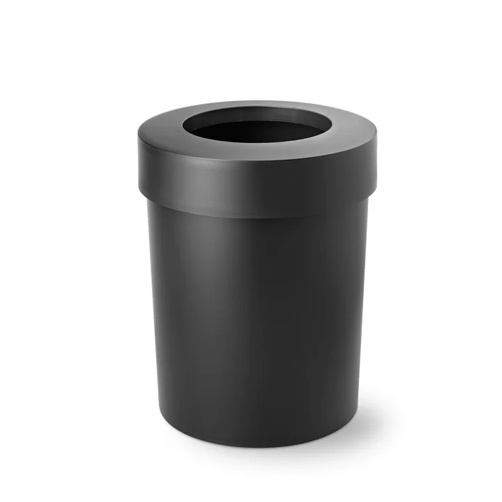 Midi Cap wastebasket from Authentics in black