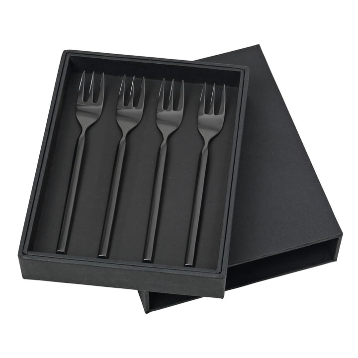 Tvis Cake fork, titanium matt black (4 pcs.) from Broste Copenhagen