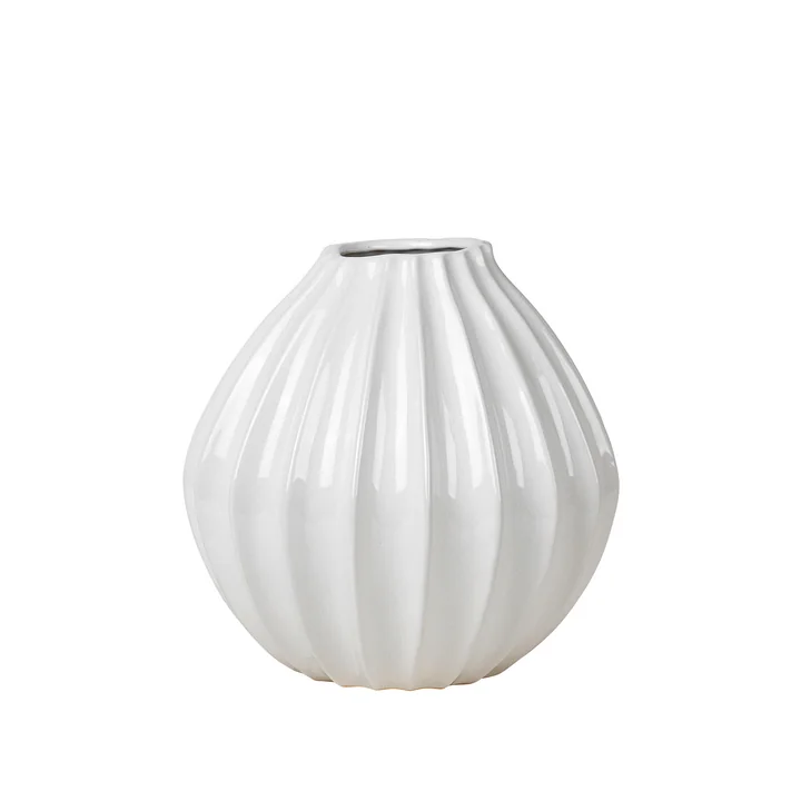 Wide Vase, Ø 30 x H 30 cm, ivory from Broste Copenhagen