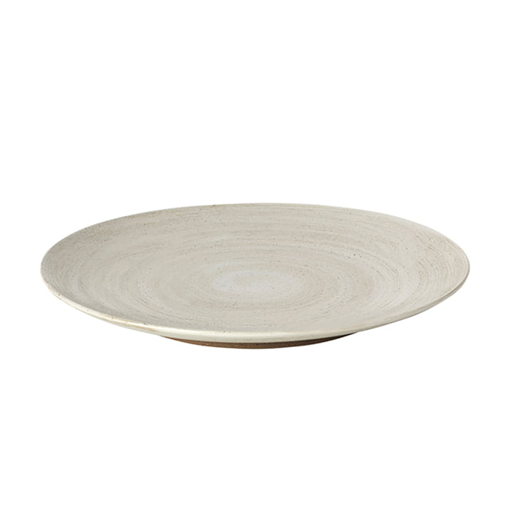 Grød Dinner plate, Ø 26 x H 2.7 cm, sand from Broste Copenhagen