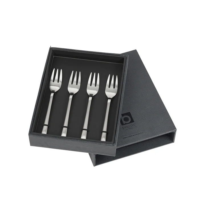Hune Cake fork, brushed stainless steel (4 pcs.) from Broste Copenhagen