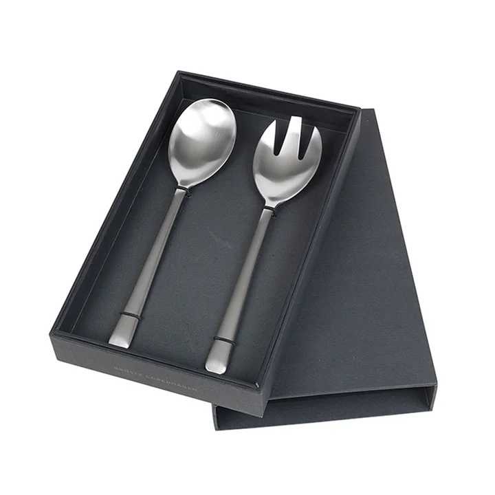 Hune Salad servers, brushed stainless steel (2 pcs.) from Broste Copenhagen