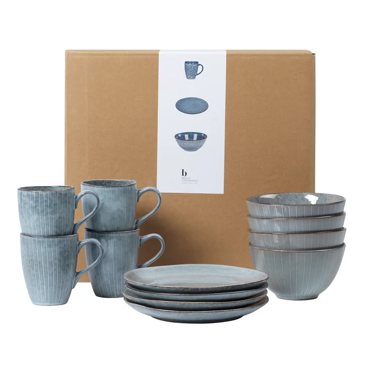 Nordic tableware breakfast set, sea by Broste Copenhagen