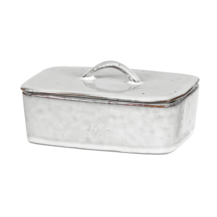 Nordic butter dish by Broste Copenhagen in sand