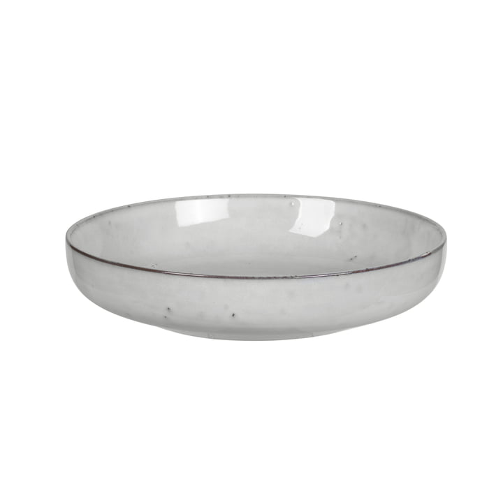 Nordic bowl deep, Ø 22.5 x H 4.8 cm, sand by Broste Copenhagen