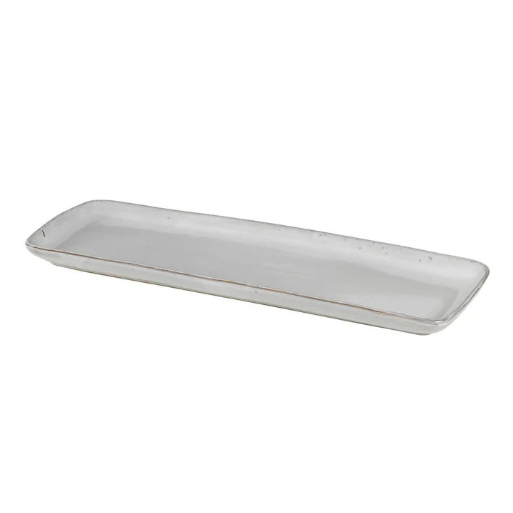 Nordic serving plate, 35 x 12.5 cm, sand by Broste Copenhagen