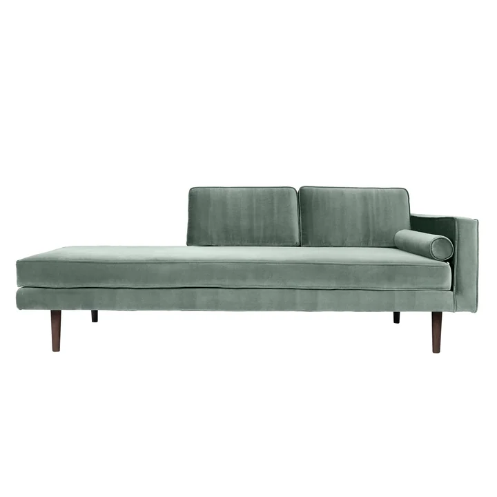 Wind Chaise Longue, armrest right, chinois green by Broste Copenhagen