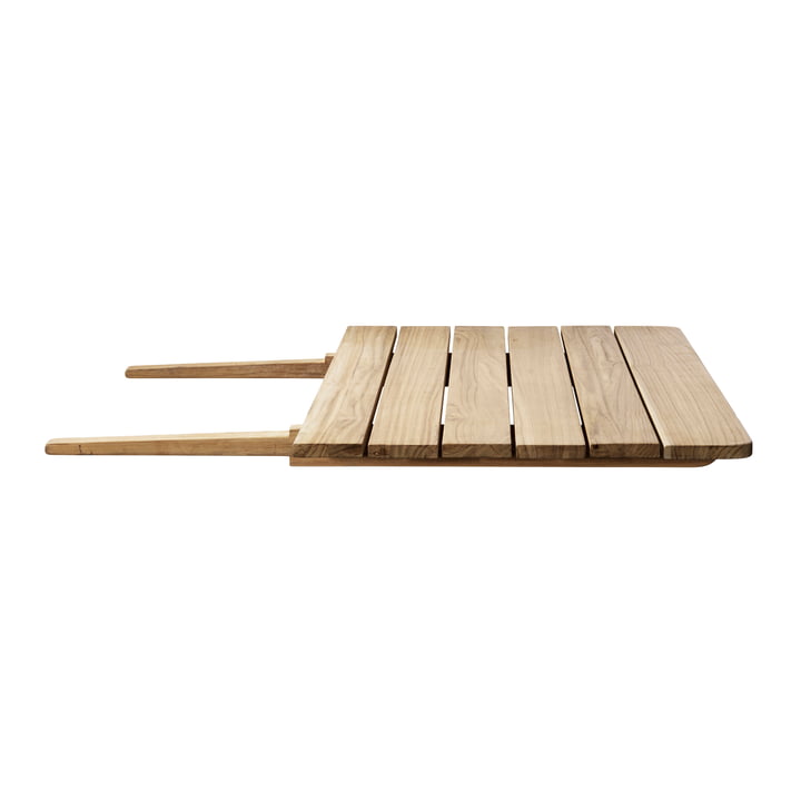 M5 extension for garden table M2 and M3 90 x 77.5 cm from FDB Møbler in teak