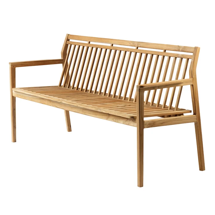 M11 garden bench 63.5 x 162 cm from FDB Møbler in teak