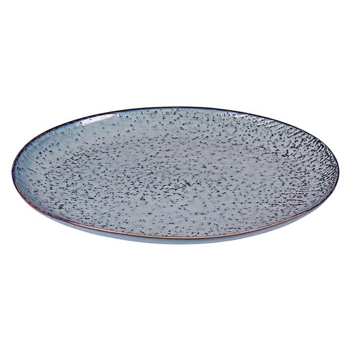 Nordic serving platter oval, 35.5 x 26.5 cm, sea by Broste Copenhagen
