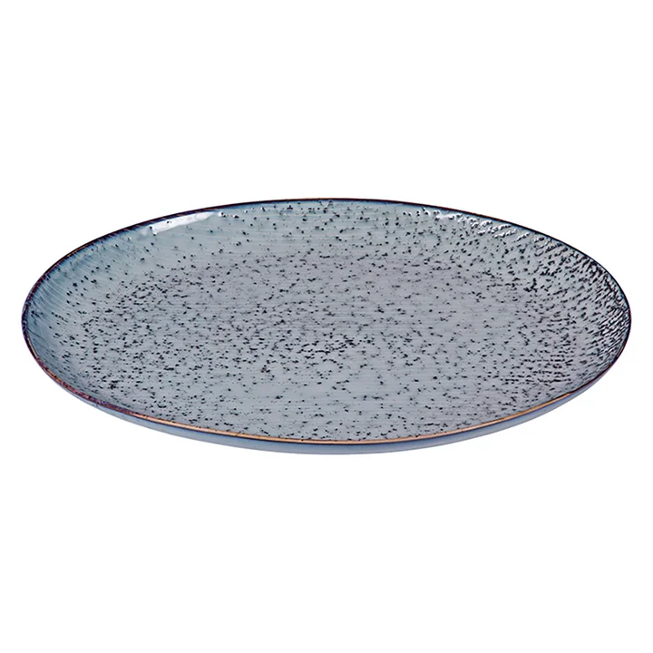 Nordic serving platter oval, 35.5 x 26.5 cm, sea by Broste Copenhagen