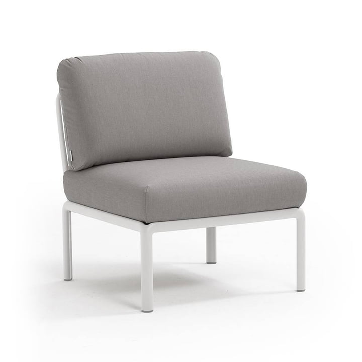 Komodo modular sofa centre element from Nardi in white / grey
