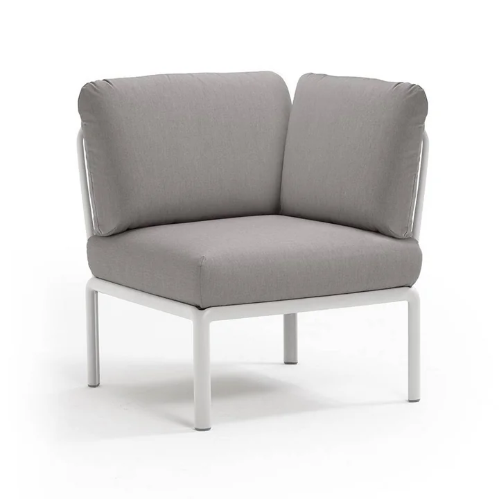 Komodo Modular sofa corner element from Nardi in white / gray