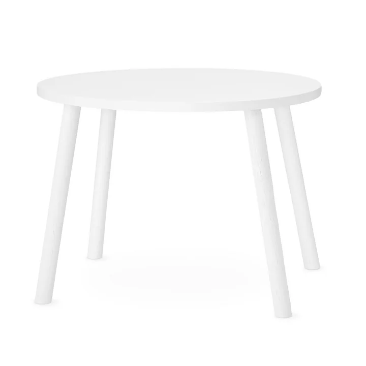 Mouse Children's table oval 64 x 46 cm from Nofred in white