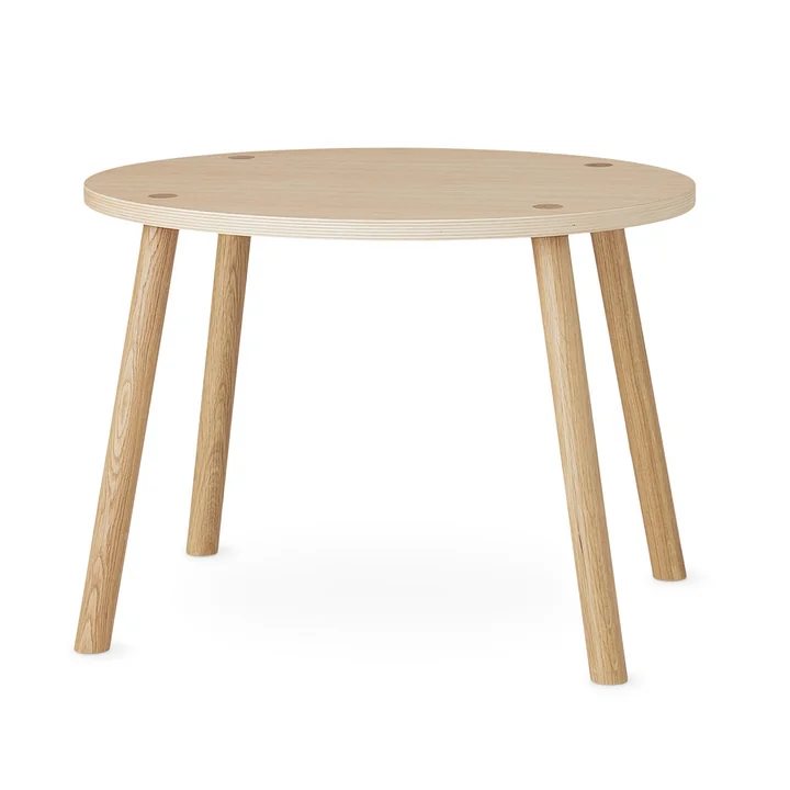 Mouse Children's table oval 64 x 46 cm from Nofred in oak matt lacquered