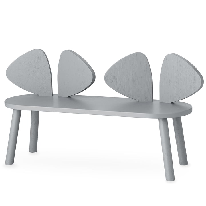 Mouse Children's bench from Nofred in grey