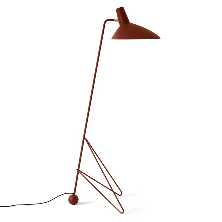 Tripod HM8 Floor lamp from & tradition in maroon