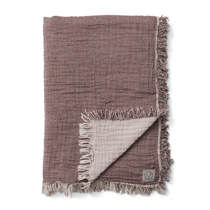 Collect SC32 Blanket 140 x 210 cm from & Tradition in cloud / burgundy