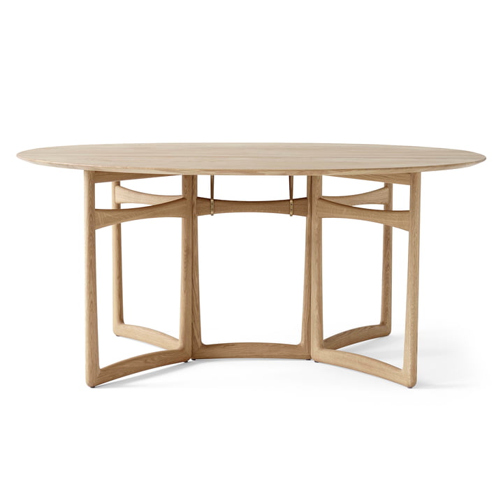 Drop Leaf HM6 Dining table from & tradition in white oiled oak