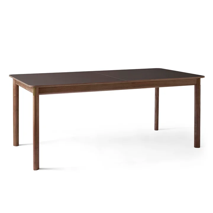 Patch HW1 Dining table 180 x 90 cm from & tradition in walnut / Fenix Nano laminate cacao orinoco 0749