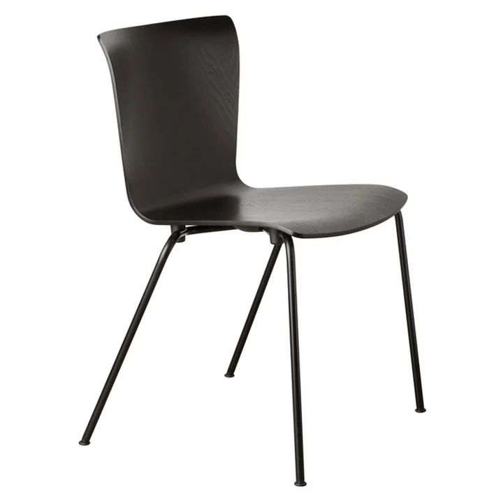 Vico Duo chair by Fritz Hansen in black / black ash.