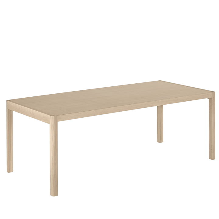 Workshop Dining table, 200 x 92 cm, oak from Muuto