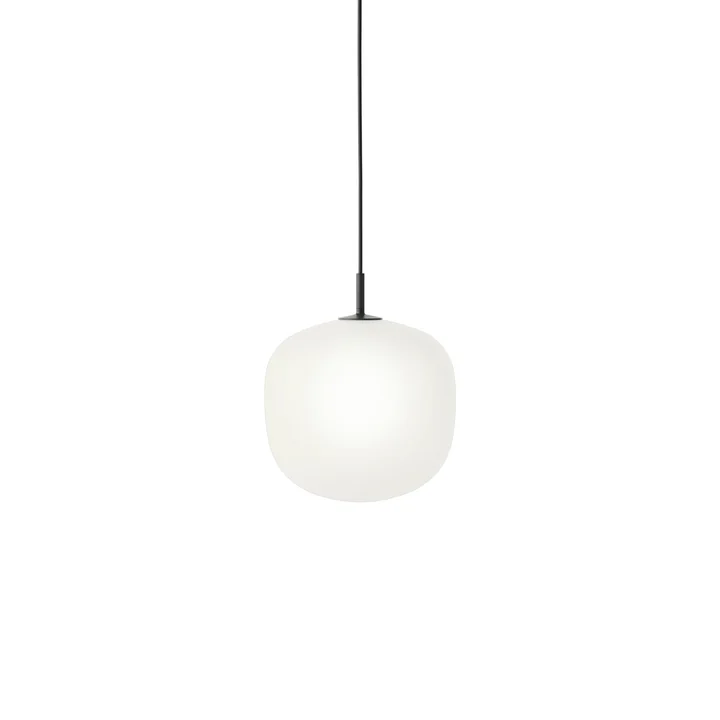 Rime Pendant lamp Ø 25 cm, opal / black from Muuto