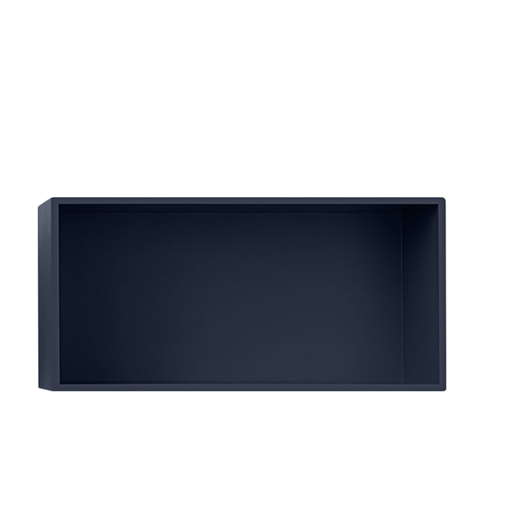 Mini Stacked Shelf module 2. 0, large / midnight blue from Muuto