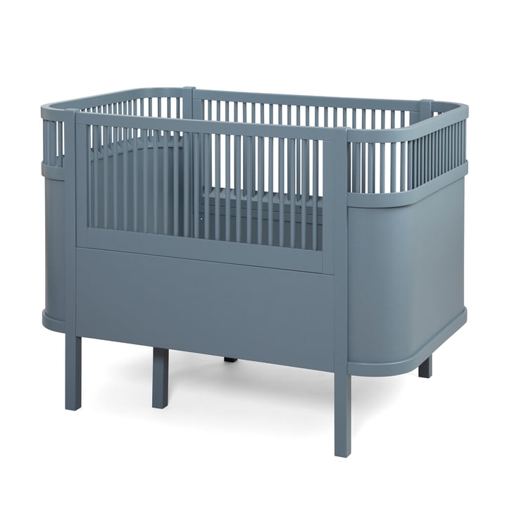 The Sebra bed Baby & Junior from Sebra in forest lake blue