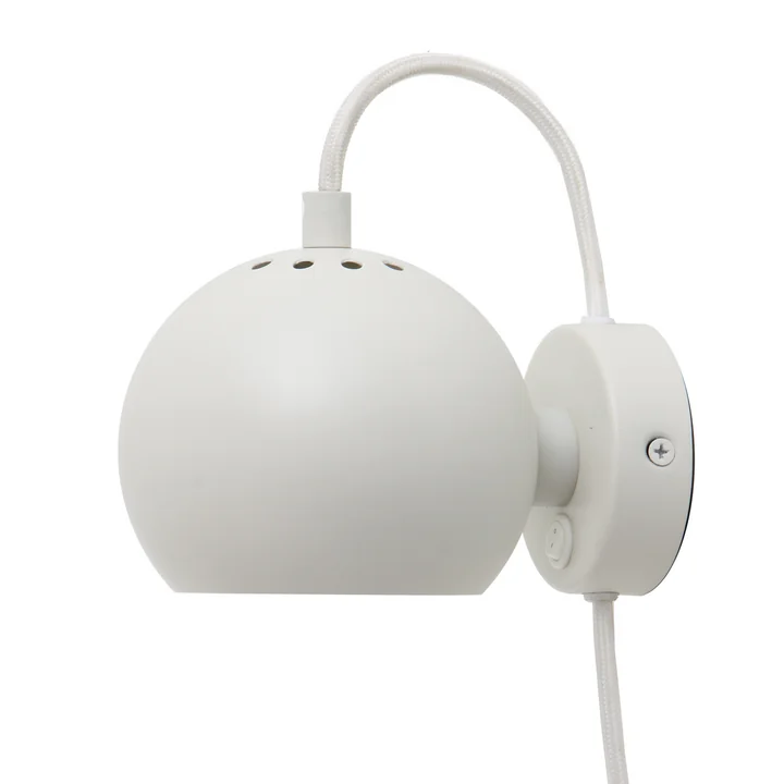 Ball Wall lamp, white matt from Frandsen
