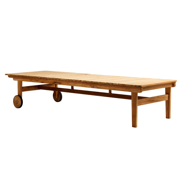 M8 Garden lounger from FDB Møbler in teak