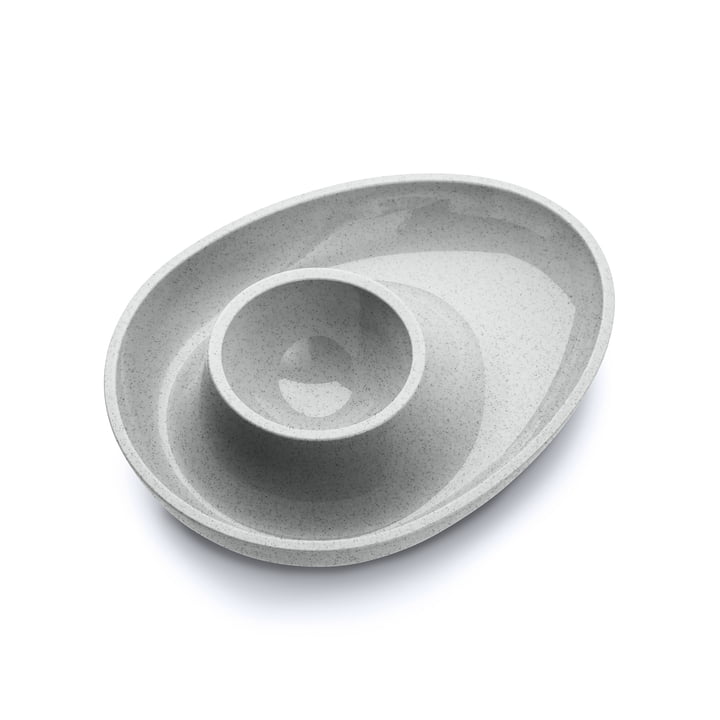 Columbus Eggcup from Koziol in organic grey