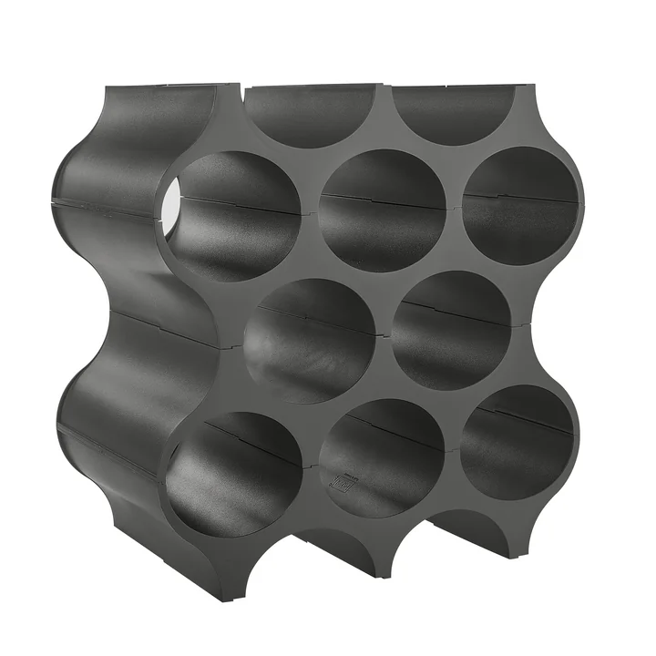 Bottle rack Set-Up from Koziol in deep grey