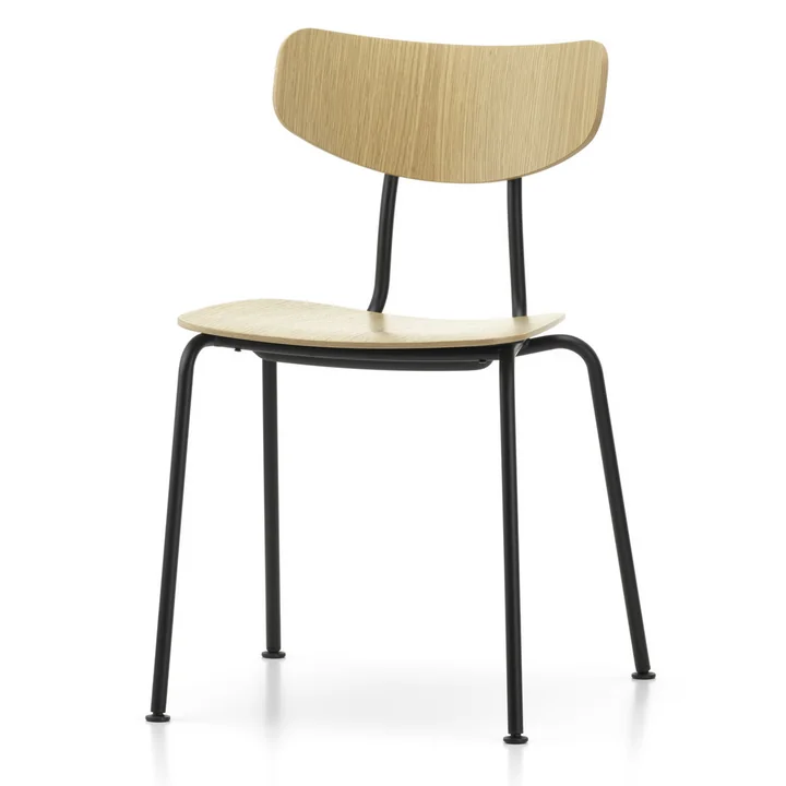 Moca Chair from Vitra in natural oak / black