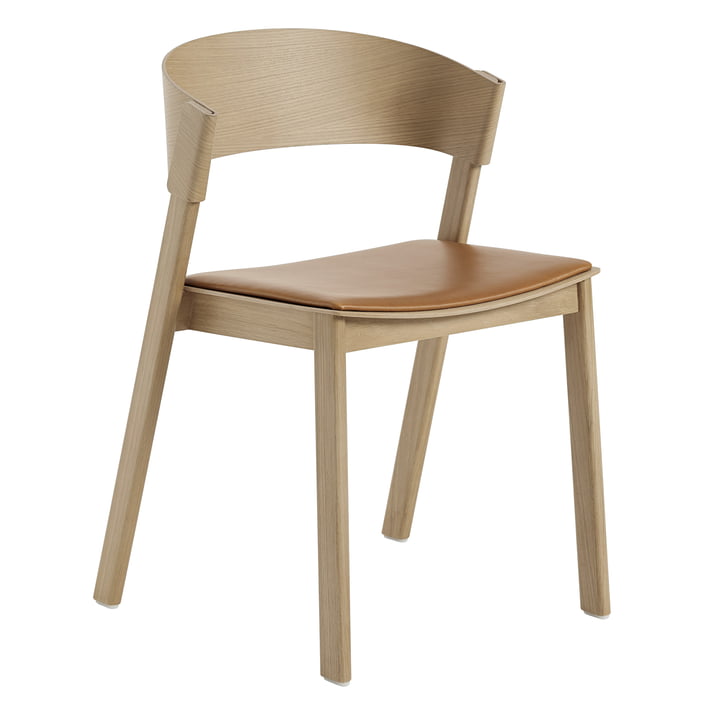 Cover Side Chair from Muuto in oak / cognac