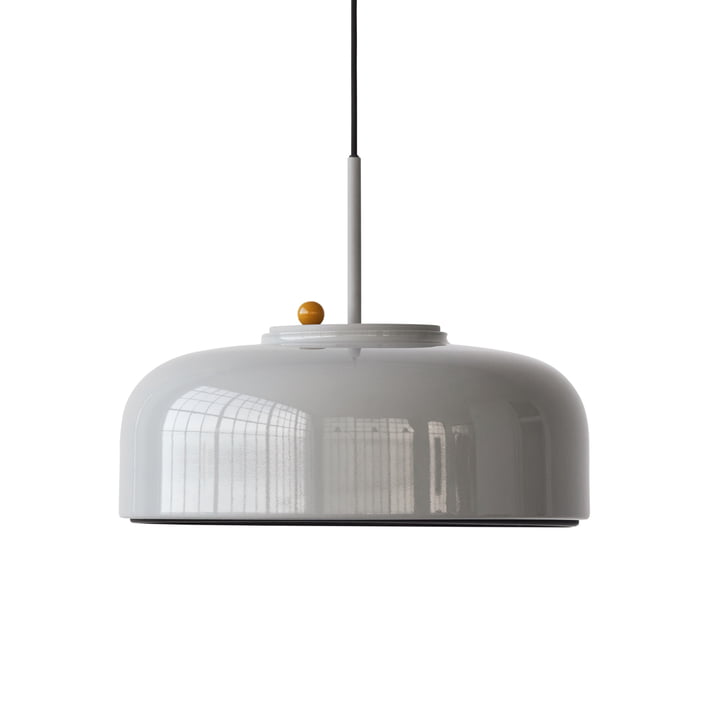 Podgy Pendant lamp Ø 42 cm from Please wait to be seated in ash grey / turmeric yellow