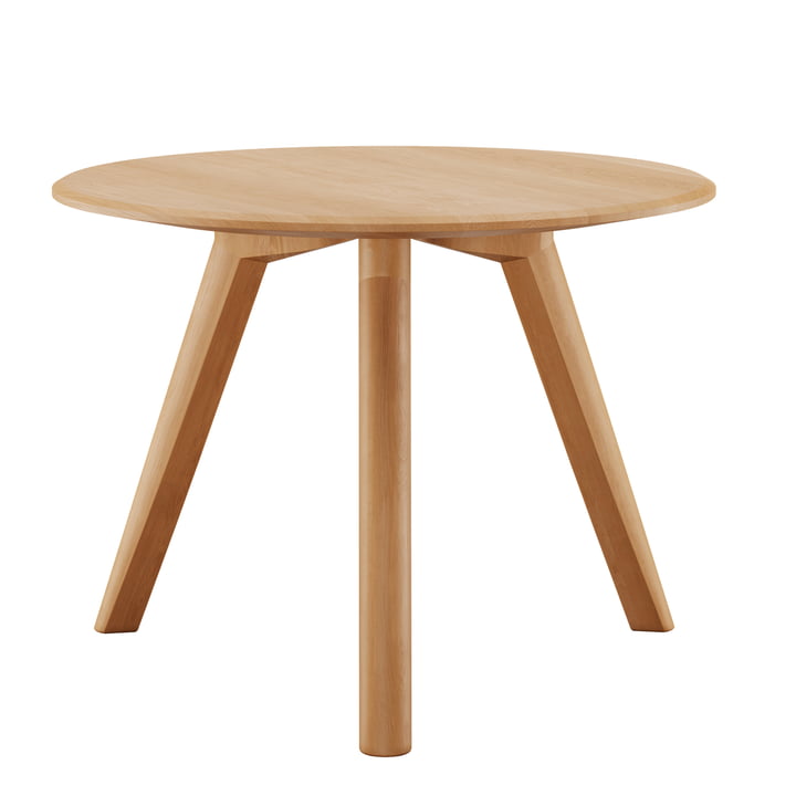 Meyer Coffee table Medium H 45 Ø 58 cm from OUT Objekte unserer Tage in waxed oak