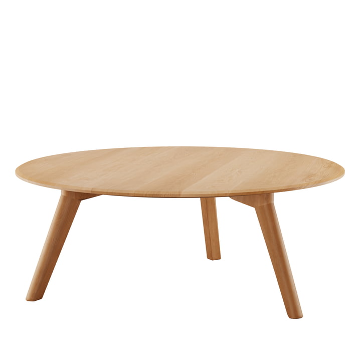 Meyer Coffee table Large H 35 Ø 89 cm from OUT Objekte unserer Tage in waxed oak