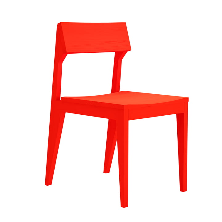 Schulz chair from OUT Objekte unserer Tage in bright red