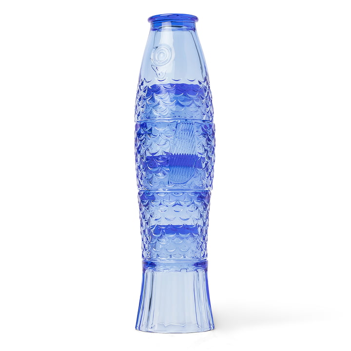 Koi fish drinking glass set (4 pcs.), blue by Doiy