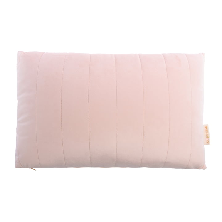 Akamba velvet cushion, 45 x 30 cm, bloom pink by Nobodinoz