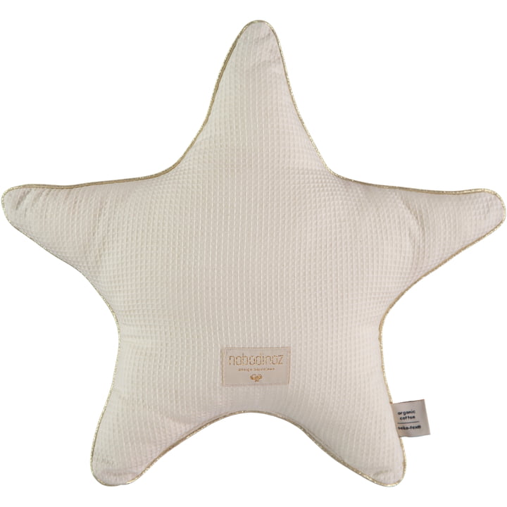 Aristote Star cushion, 40 x 40 cm, natural by Nobodinoz