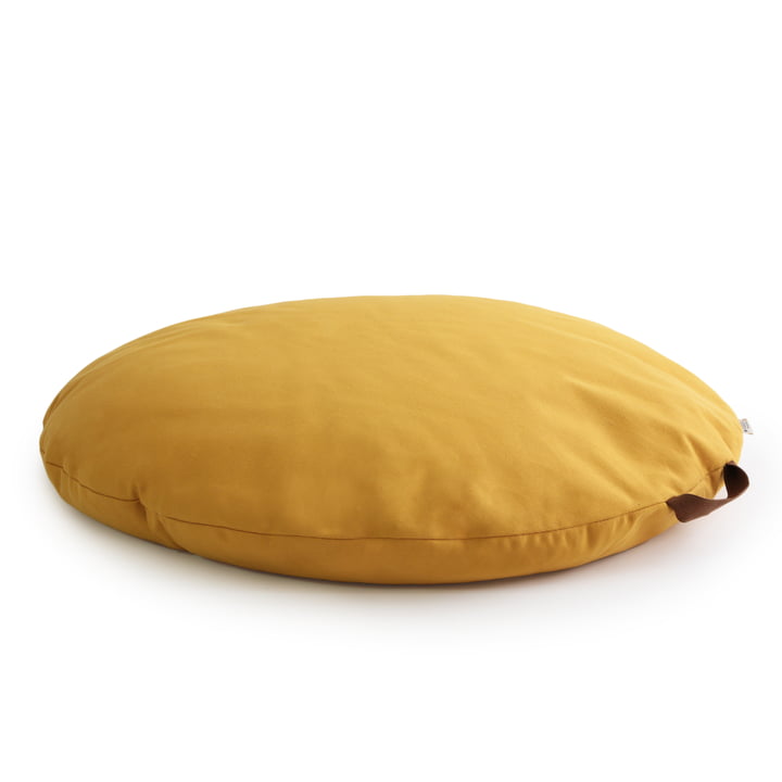 Sahara floor cushion Ø 90 cm, farniente yellow by Nobodinoz