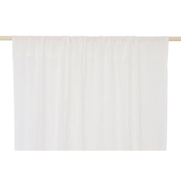 Utopia curtain, 146 x 280 cm, white by Nobodinoz