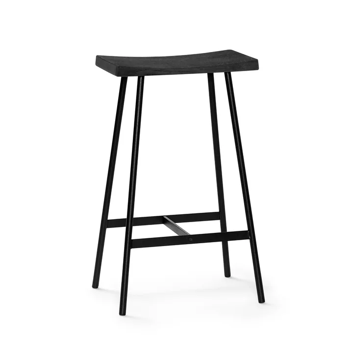 HC2 bar stool H 65 cm by Andersen Furniture in black oak / black steel